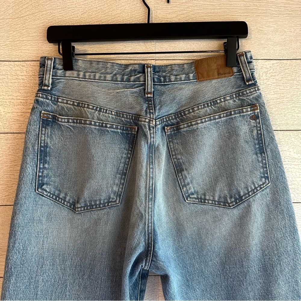 MADEWELL The '90s Straight Jean Mercer Wash Rigid Size 28 - Picture 11 of 16